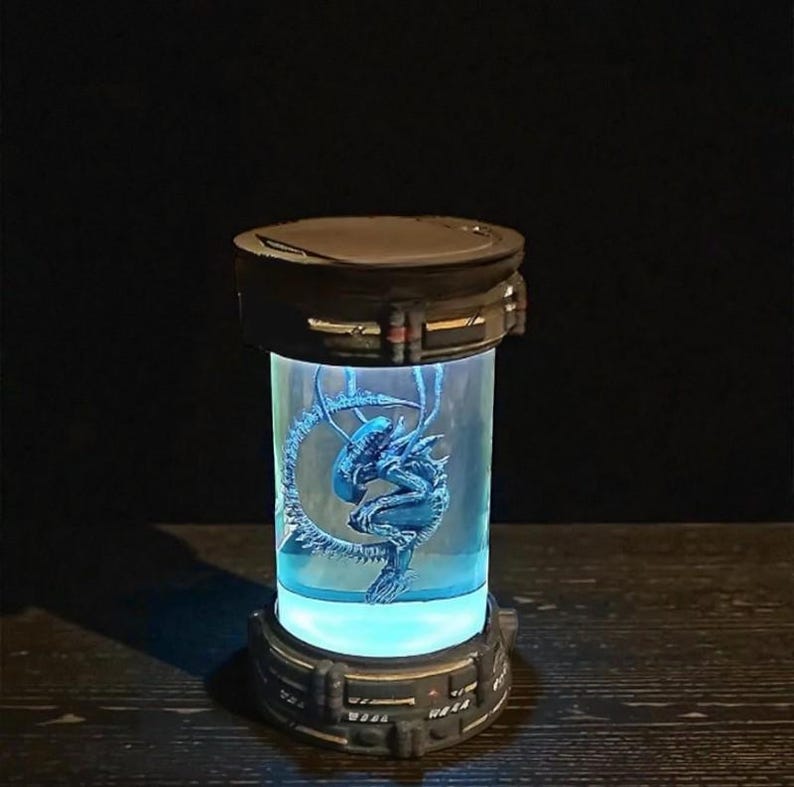 Alien Epoxy Resin Lamp: Sci-fi Galaxy Diorama Night Light - Etsy
