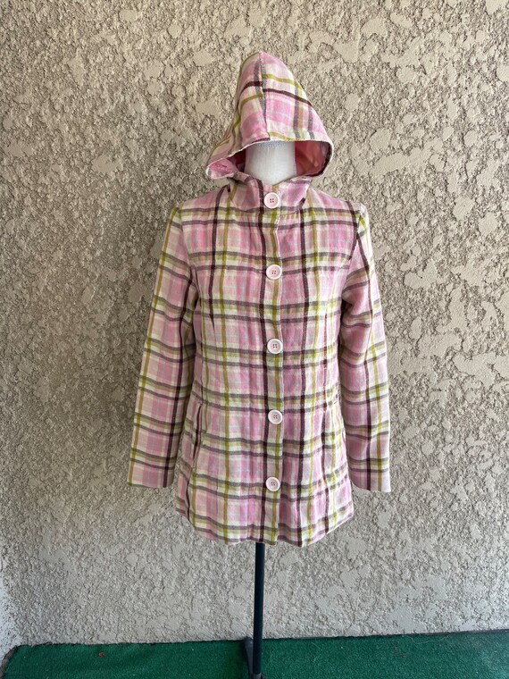 Pink plaid sale peacoat