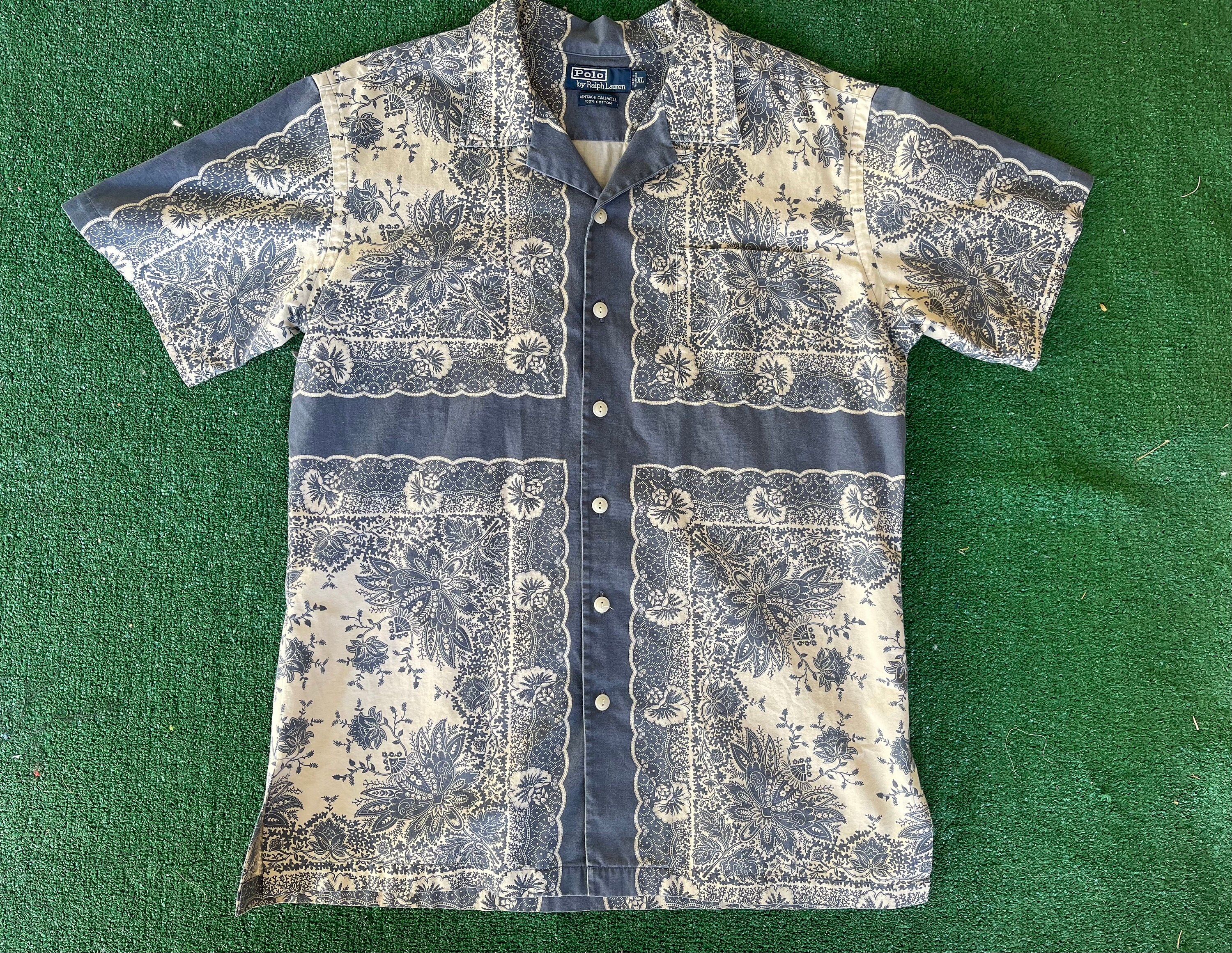 希少M 90s Ralph Lauren Shirt CALDWELL ペルシャ 90s Ralph Lauren 