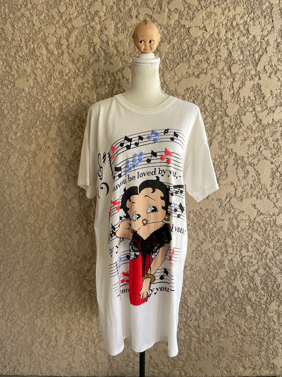 Vintage Betty Boop Oversized T-shirt, Betty Boop D