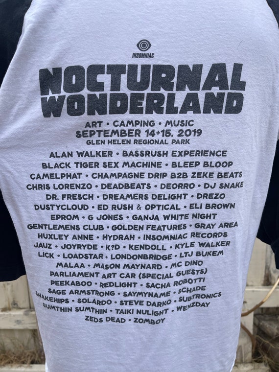 Nocturnal Wonderland 2019 Jersey T-shirt, Unisex … - image 6
