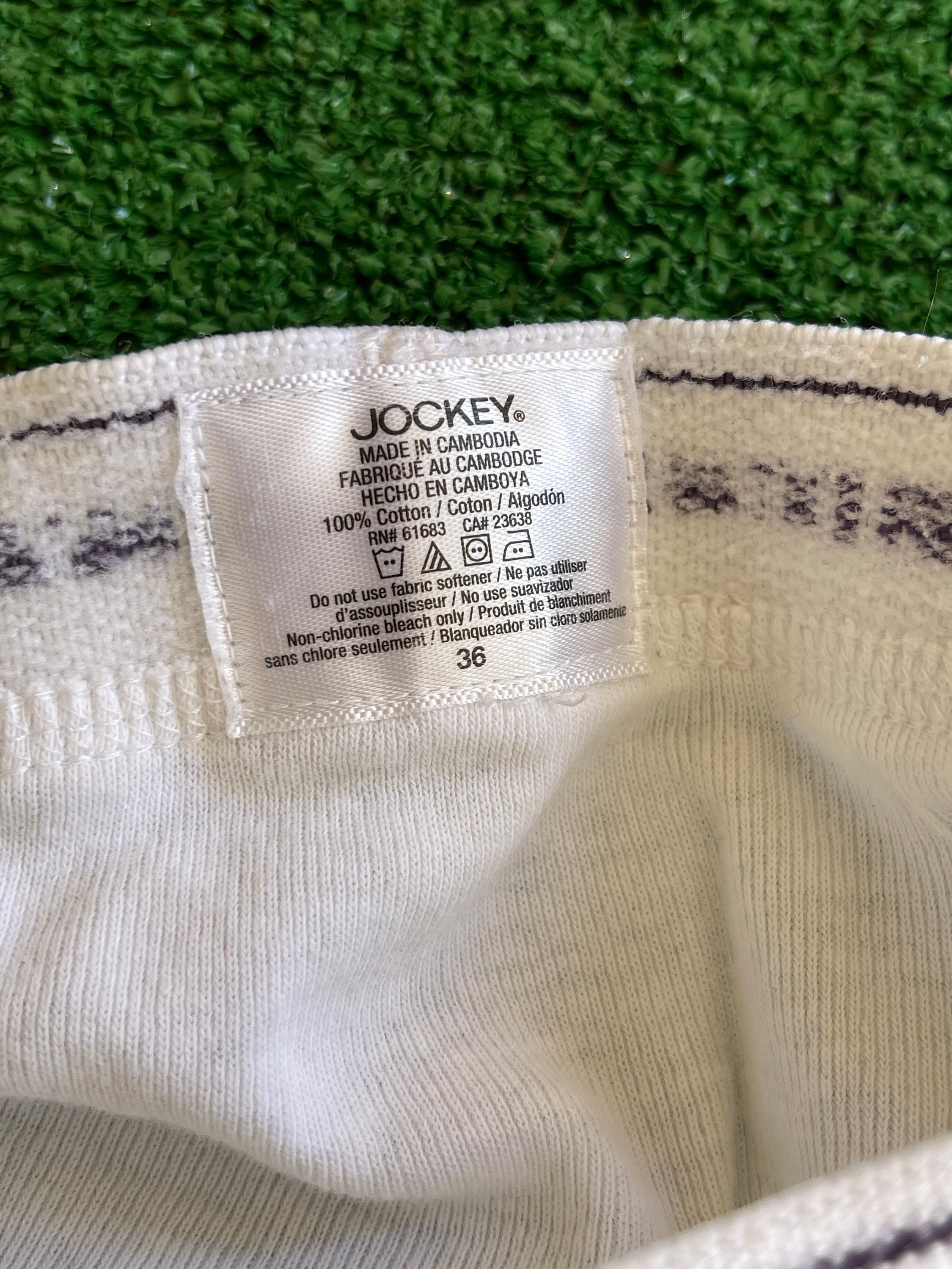 Vintage Jockey Classic Briefs, Cotton Underwear,tighty Whities Mens Size 36  