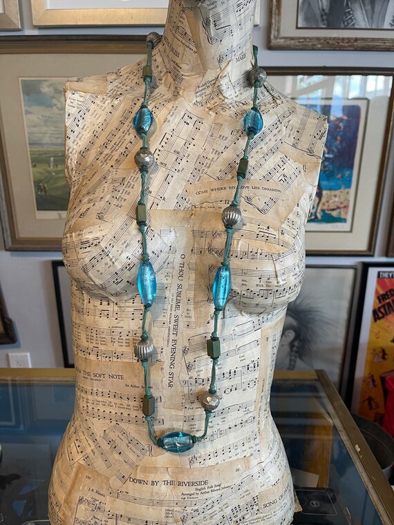 Vintage Large Chunky Statement Piece Necklace Gem