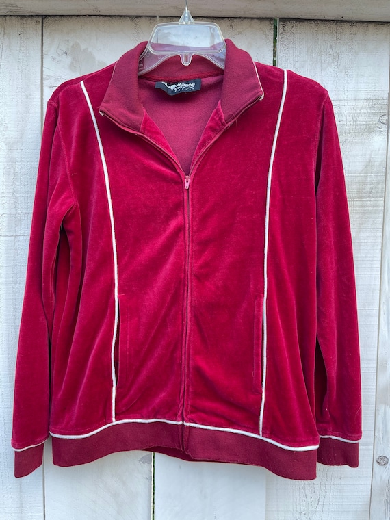 Vintage Velvet Sag Harbor Track Jacket - Etsy 