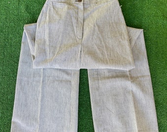 Vintage 80s Express Kemington Houndstooth Bell Bottom Pants, Women's Size 13
