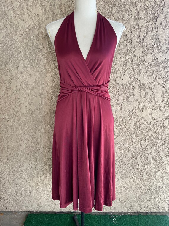 Bcbg burgundy dress discount