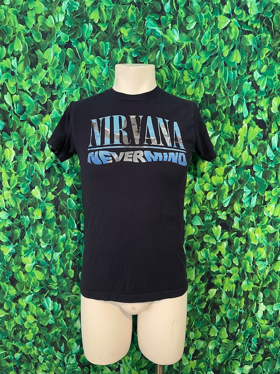 Nirvana Nevermind Navy Blue T-shirt, Unisex Size S