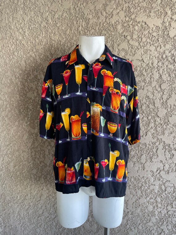 Vintage Monticerruti Cocktail Button-Up Hawaiian … - image 1