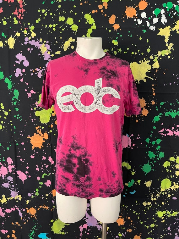 Pink and Black Tie-Dye EDC Electric Daisy Carnival