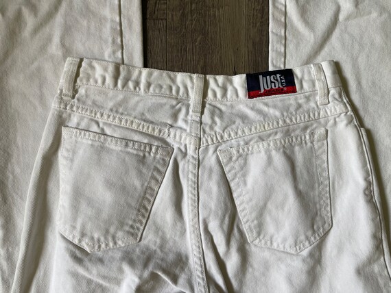 Jeans Blanc JUST USA Taille 0 - Coupe Bootcut - Denim - Occasion Très Bon état - Longueur 31 Pouces