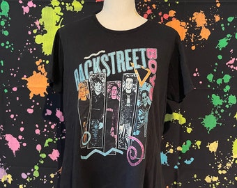 Backstreet Boys Black Crew Neck T-shirt, Unisex Size XL
