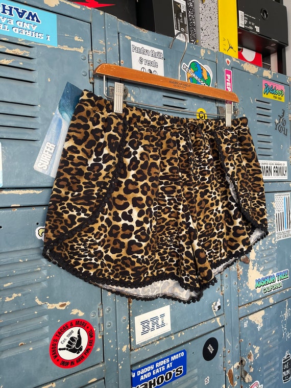 Y2K Soft Leopard Print Shorts, Leopard Booty Shor… - image 5