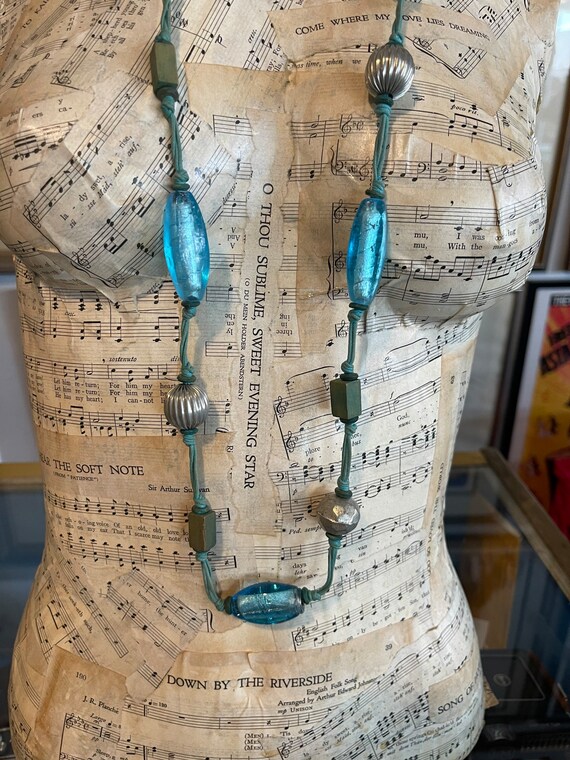 Vintage Large Chunky Statement Piece Necklace Gem