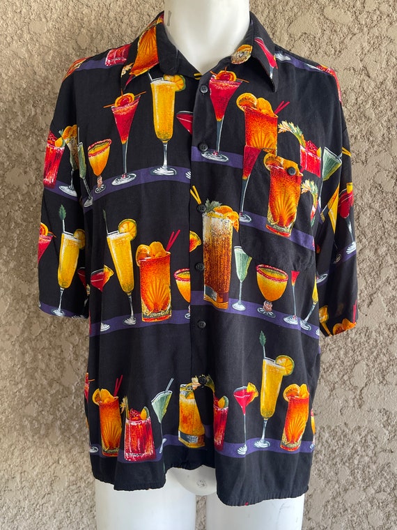 Vintage Monticerruti Cocktail Button-Up Hawaiian … - image 3