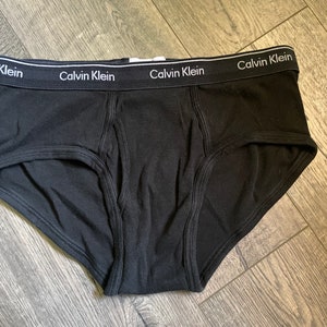 Calvin Klein Black Mens Brief Underwear, Tighty Whities, Size Medium - Etsy