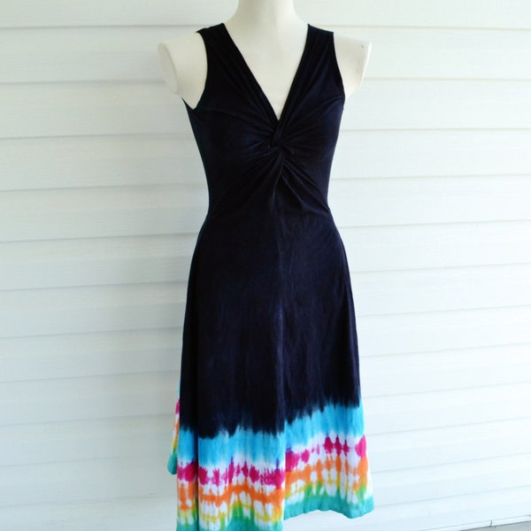 Tie Dye Dress, Summer Dress, Maxi Dress, Hippie Dress, Boho, Rainbow Dress
