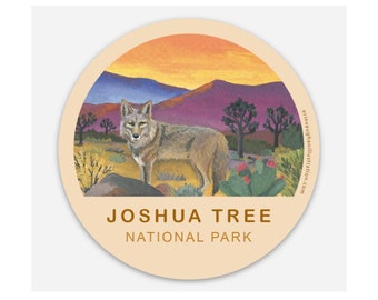 Joshua Tree Circle Sticker