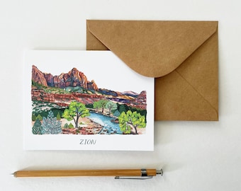 Zion National Park Greeting Card