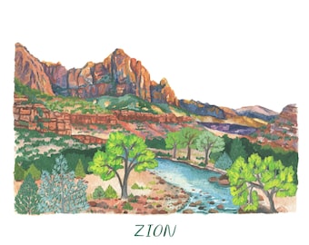 New Zion National Park Print