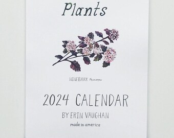 2024 North American Plants Calendar- 6 x 9