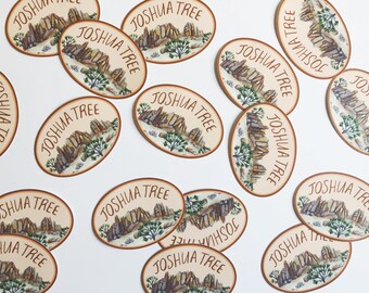 Joshua Tree Oval Sticker
