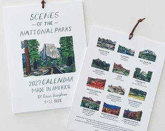 Pre-Order 2027 Scenes of the National Parks Calendar (two sizes)