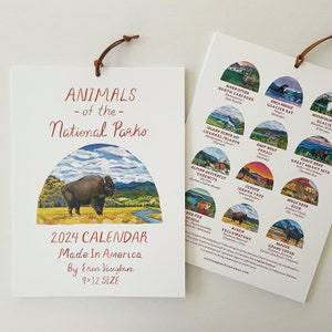 2024 Animals of the National Park Calendar