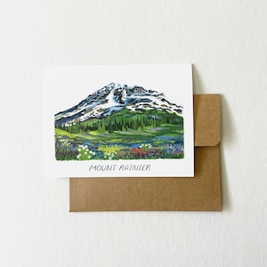 Mt. Rainier National Park Greeting Card