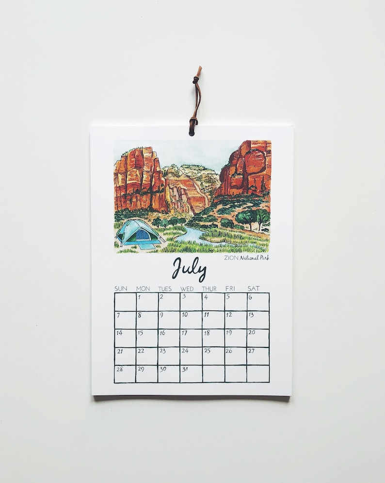 2023 Edition 1 National Parks Calendar Etsy Australia