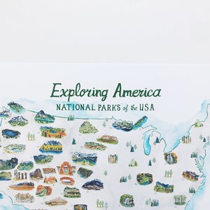 National Parks Map with Checklist with updated 63 PARKS image 6