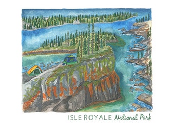 Isle Royale National Park Print