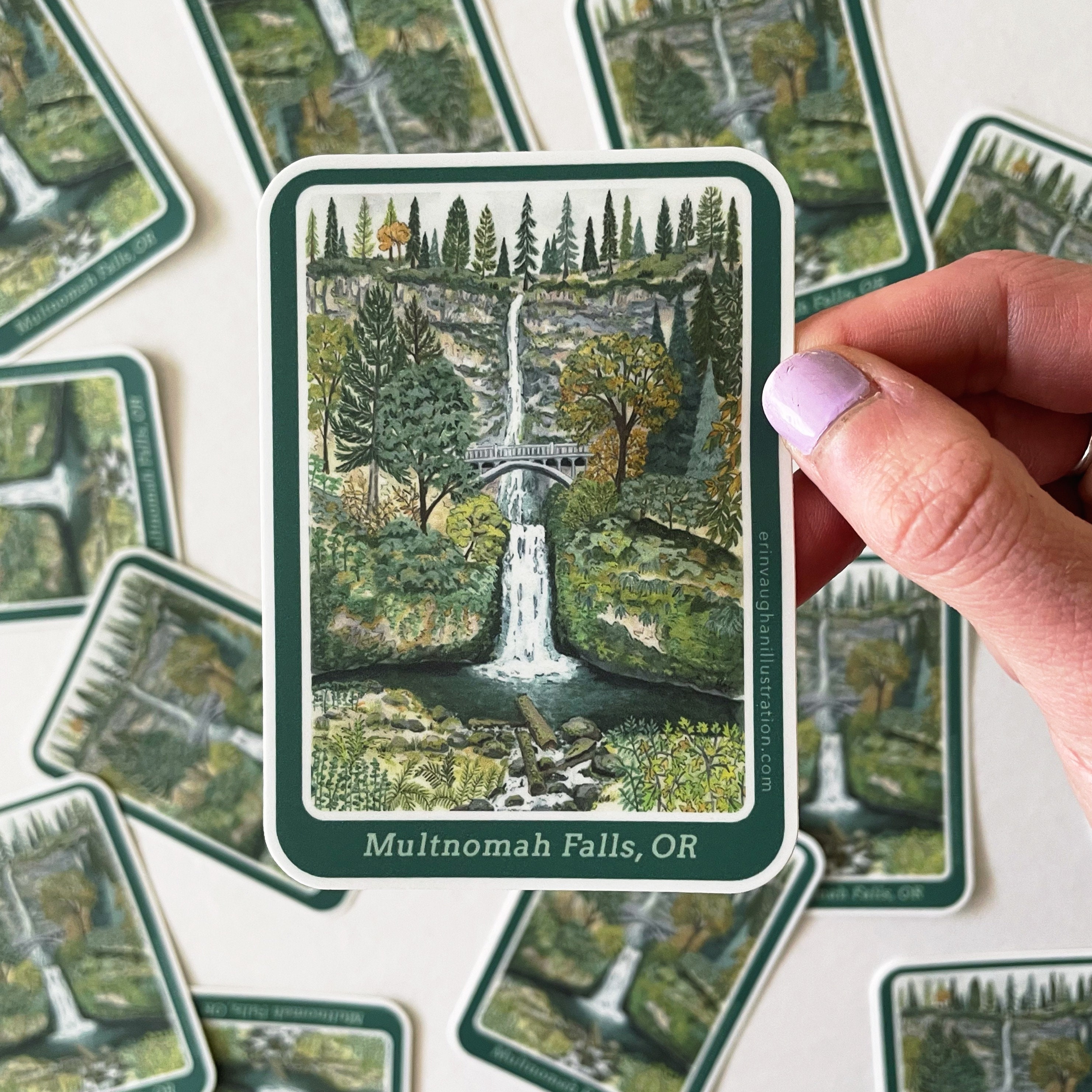 Multnomah Falls Sticker - Etsy