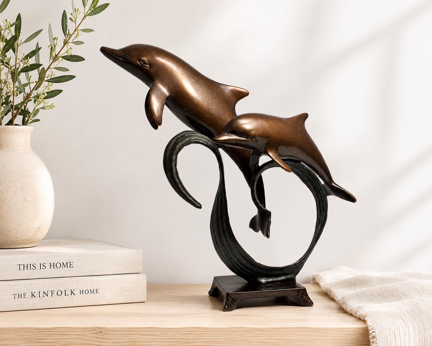 Bronze dolphin statue - Etsy 日本