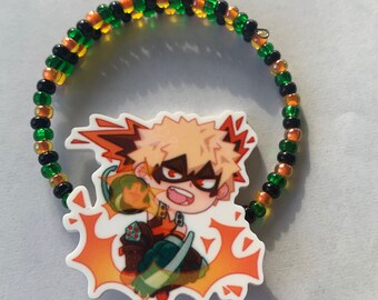 Anime Hero School Inspired Explosion Boy Wrap Bracelet *FREE DOMESTIC SHIPPING*