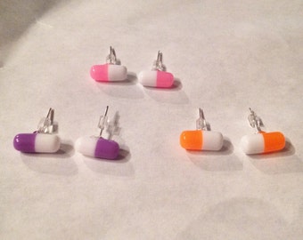 Happy Pills Post Earrings