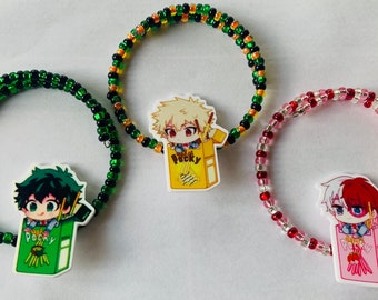 Anime Hero School Pocky Candy Wrap Bracelets FREE DOMESTIC SHIPPING