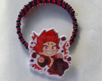 Anime Hero School Inspired Rock Hard Hero Wrap Bracelet *FREE DOMESTIC SHIPPING*