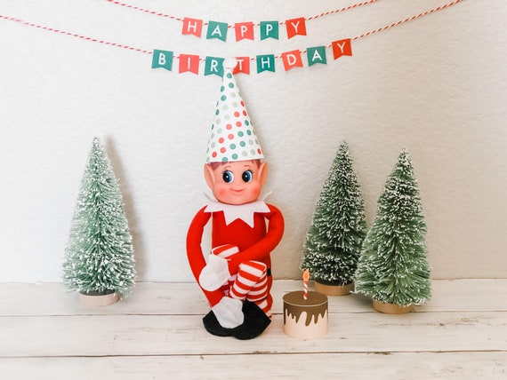 Elf Printable Happy Birthday Kit  Printable Elf Props