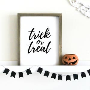 Halloween Printable Sign - Halloween Wall Art, Printable Art, Halloween ...