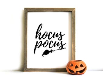 Halloween Printable Sign - Halloween Wall Art, Printable Art, Halloween, Hocus Pocus, Halloween Decor, Halloween Printable Art