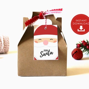 Printable From Santa Christmas Gift Tags - Printable Christmas Tags ...