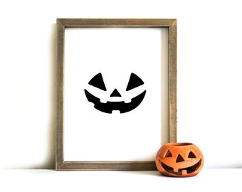 Halloween Printable Sign - Halloween Wall Art, Printable Art, Halloween, Jack-O-Lantern, Halloween Decor, Halloween Printable Art