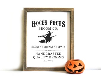 Halloween Printable Sign - Halloween Wall Art, Printable Art, Halloween, Hocus Pocus Co, Farmhouse, Halloween Decor, Halloween Printable Art
