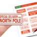 Printable North Pole Shipping Labels Printable Christmas Package Labels ...