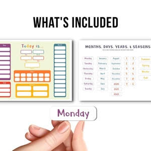 Printable Daily Calendar for Kids, Printables for Kids, Printable Busy ...
