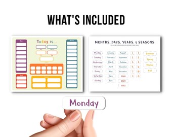 Printable Daily Calendar for Kids, Printables for Kids