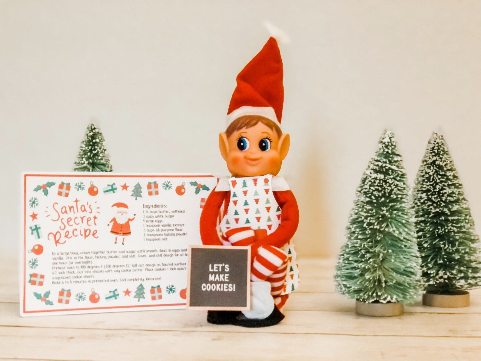 Elf Printable Cookie Set Printable Elf Props Printable Elf - Etsy