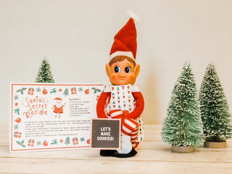 Elf Printable Cookie Set Printable Elf Props Printable Elf - Etsy