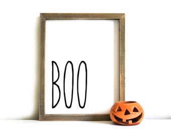 Halloween Printable Sign - Halloween Wall Art, Printable Art, Halloween, Boo, Halloween Decor, Halloween Printable Art, Instant Download