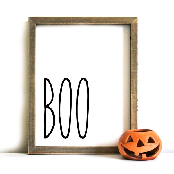 Halloween Printable Sign - Halloween Wall Art, Printable Art, Halloween, Boo, Halloween Decor, Halloween Printable Art, Instant Download